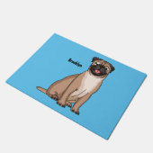 Grappig vrolijke foto van de cartoon deurmat (Schuin)