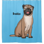 Grappig vrolijke foto van de cartoon douchegordijn (Voorkant)