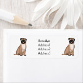 Grappig vrolijke foto van de cartoon etiket (Insitu)