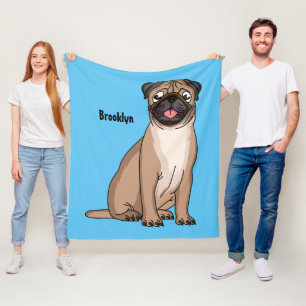 Grappig vrolijke foto van de cartoon fleece deken