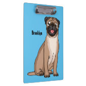 Grappig vrolijke foto van de cartoon klembord (Rechts)