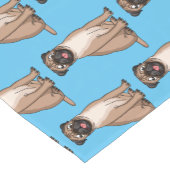 Grappig vrolijke foto van de cartoon korte tafelloper (Hoek)