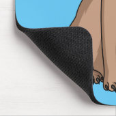 Grappig vrolijke foto van de cartoon muismat (Hoek)