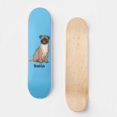 Grappig vrolijke foto van de cartoon persoonlijk skateboard (Voorkant)