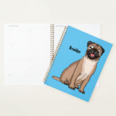 Grappig vrolijke foto van de cartoon planner (Display)