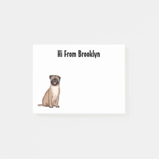 Grappig vrolijke foto van de cartoon post-it® notes (Voorkant)