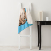 Grappig vrolijke foto van de cartoon sherpa deken (In situ)