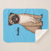 Grappig vrolijke foto van de cartoon sherpa deken (Voorkant (horizontaal))