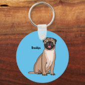 Grappig vrolijke foto van de cartoon sleutelhanger (Voorkant)