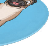 Grappig vrolijke foto van de cartoon snijplank (Hoek)