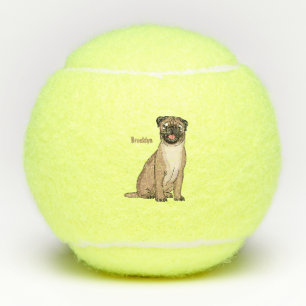 Grappig vrolijke foto van de cartoon tennisballen