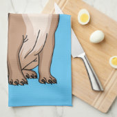 Grappig vrolijke foto van de cartoon theedoek (Quarter Fold)