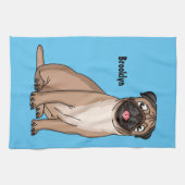 Grappig vrolijke foto van de cartoon theedoek (Horizontaal)