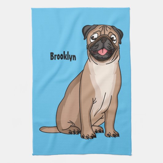 Grappig vrolijke foto van de cartoon theedoek (Verticaal)