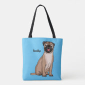 Grappig vrolijke foto van de cartoon tote bag (Achterkant)