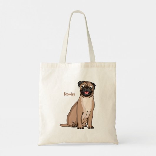 Grappig vrolijke foto van de cartoon tote bag (Achterkant)