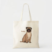 Grappig vrolijke foto van de cartoon tote bag (Voorkant)