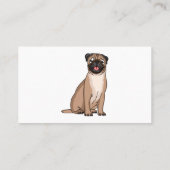 Grappig vrolijke foto van de cartoon visitekaartje (Achterkant)