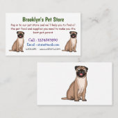 Grappig vrolijke foto van de cartoon visitekaartje (Voorkant / Achterkant)