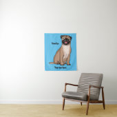 Grappig vrolijke foto van de cartoon wandkleed (In situ)