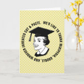 Grappig Vrouw Afstuderen Ouderlijke Dankbaarheid C Kaart (Gele Bloem)