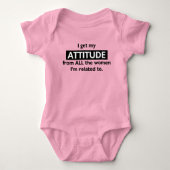 Grappig Vrouw attitude shirt (Voorkant)