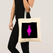 Grappig Vrouw meisje dame vrouw lasser lasmasker Tote Bag (Voorkant (product))
