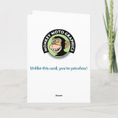 Grappig Vrouw pensioen Kaart (Achterkant)