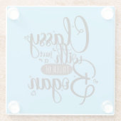 Grappig, vrouwelijk, Aussie vrouwen, classy bogan Glazen Onderzetter (Achterkant)