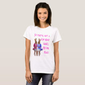 Grappig vrouwen die oude humor kweken t-shirt (Voorkant volledig)