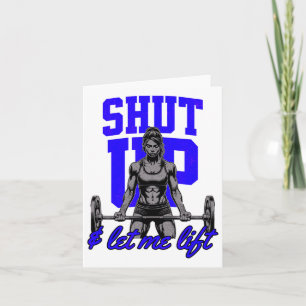 Grappig Vrouwen Gewichtheffen Bodybuilding Muscle  Kaart