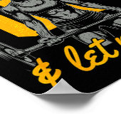 Grappig Vrouwen Gewichtheffen Bodybuilding Muscle  Poster (Hoek)