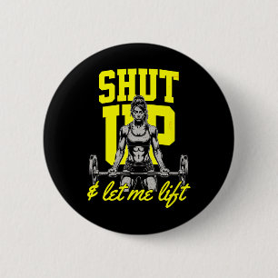 Grappig Vrouwen Gewichtheffen Bodybuilding Muscle  Ronde Button 5,7 Cm