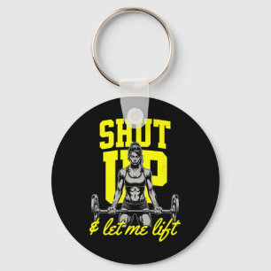 Grappig Vrouwen Gewichtheffen Bodybuilding Muscle Sleutelhanger