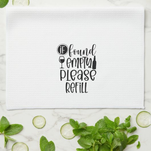 Grappig, vul alsjeblieft wijn bij theedoek (Gevouwen)