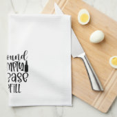 Grappig, vul alsjeblieft wijn bij theedoek (Quarter Fold)