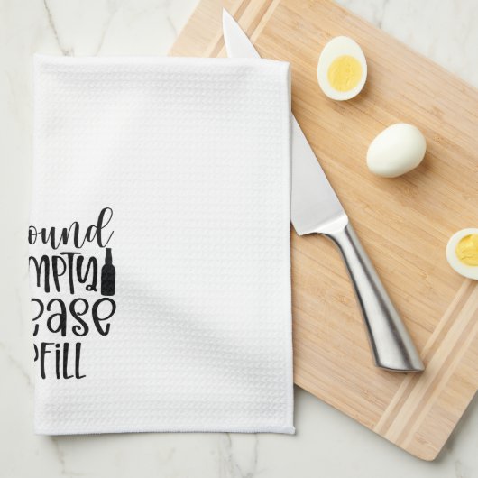 Grappig, vul alsjeblieft wijn bij theedoek (Quarter Fold)