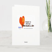 Grappig Vuurman Kerst Wenskaart Feestdagen Kaart (Achterkant)