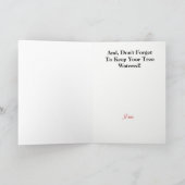 Grappig Vuurman Kerst Wenskaart Feestdagen Kaart (Binnen)