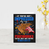 Grappig vuurwerk op Onafhankelijkheidsdag Kaart (Gele Bloem)