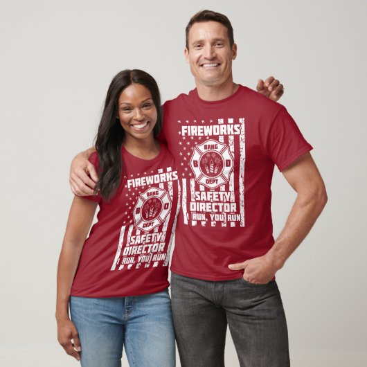 Grappig vuurwerk veiligheidsdirecteur brandweer Am T-shirt (Unisex)