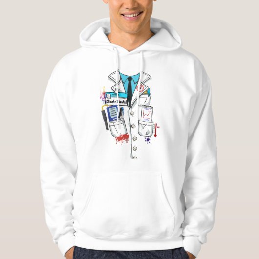 Grappig waanzinnig klimaat wetenschapper Halloween Hoodie (Voorkant)