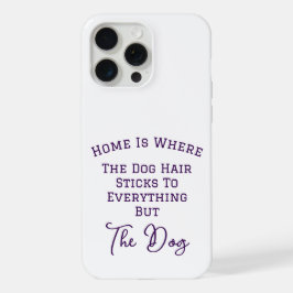 Grappig: Waar hondenhaar overal aan blijft plakken iPhone 15 Pro Max Case