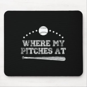 Grappig waar mijn pitches bij Softball Pitcher Gif Muismat