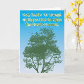 Grappig waardeer de Grote Vaderdag in de openlucht Kaart (Gele Bloem)