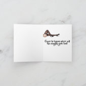 Grappig waarom de kerstman zo vrolijk is feestdagen kaart (Binnen)