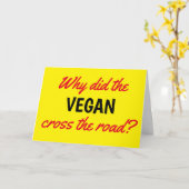 Grappig Waarom De Vegan De Verjaardag Overstak Kaart (Gele Bloem)