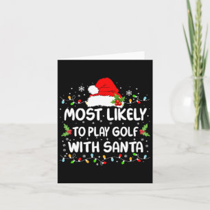 Grappig Waarschijnlijk Golf Spelen Met Sinterklaas Kaart