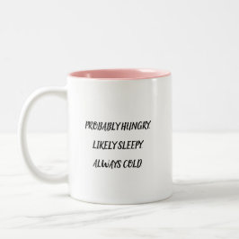 Grappig Waarschijnlijk hongerig Waarschijnlijk sla Tweekleurige Koffiemok