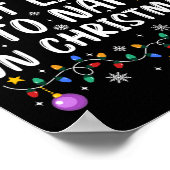 Grappig, waarschijnlijk om te dutten op Kerstmis F Poster (Hoek)